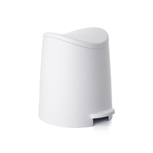 Cubo Baño Con Pedal 3Lt-19X21,8X22,1Cm Polipropileno  Blanco Tatay