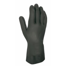 Guante  Quimico S7 Natural  Flocado  321Cb Latex Negro Juba