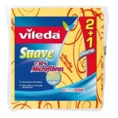 Bayeta Limpieza 200X210Mm Multiusos Suave Amarillo Odor Stop Vileda 3 Pz