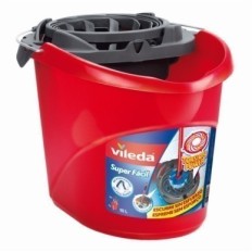 Cubo Agua 10L. Escurridor Automatico Vileda Rojo Superfácil