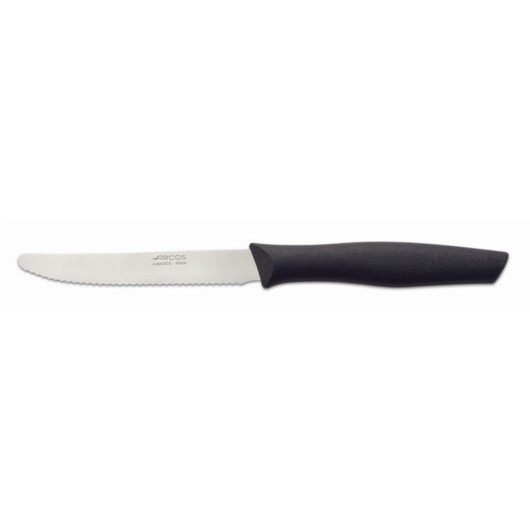 Cuchillo Cocina Mesa 110Mm Mango Polipropileno  Nova Perlado Negro Inox Arcos