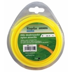 Hilo Jardin 2Mm Desbrozador Riegolux Nylon Amarillo Redondo 107641 20 Mt