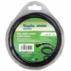 Hilo Jardin 4Mm Desbrozador Riegolux Nylon Negro 15 Mt