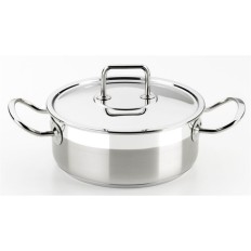 Cacerola 22Cm Con Tapa Induccion Inox  Bra