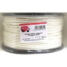 Cuerda Trenzada  05Mm Nylon Blanco  Aguja Vivah 200 Mt