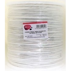 Cuerda Trenzada  Doble 04,5Mm Nylon Blanco Sedal Interior Vivah 500 Mt