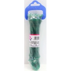 Cuerda Forrada 04Mm Acero/Pvc Verde  Vivah 10 Mt