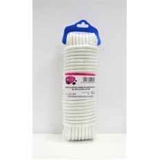 Goma Elastica 08Mm Poliester/Latex Blanco  Interior Latex Vivah 20 Mt