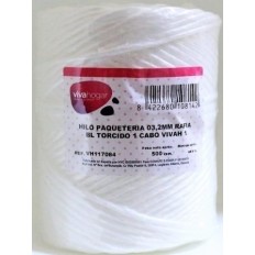 Hilo Paqueteria 500Gr 03,2Mm Rafia Blanco  Torcido 1 Cabo Vivah 1