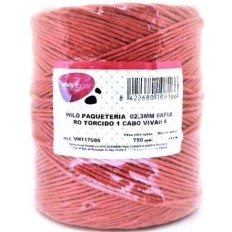 Hilo Paqueteria 750Gr 02,3Mm Rafia Rojo Torcido 1 Cabo Vivah 4