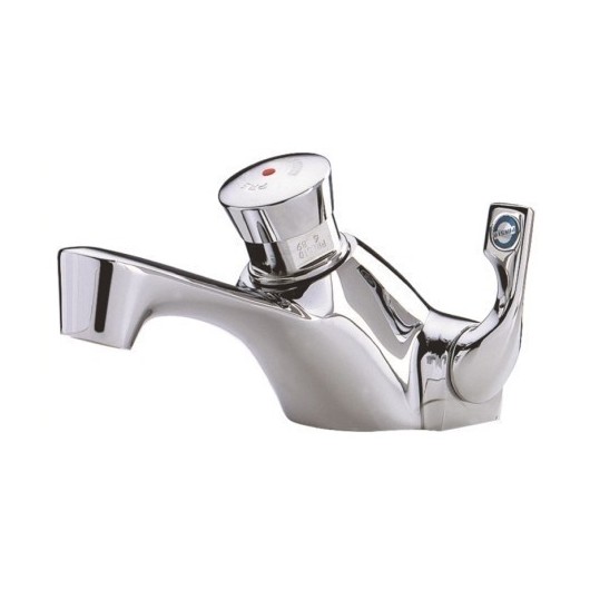 Grifo Baño Temporizado Lavabo Mezclador Laton  Cromo Presto 3000