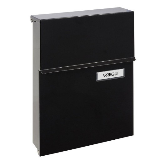 Buzon Exterior 305X230X65Mm Vertical Arregui Acero Negro Line Xxx2