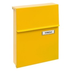 Buzon Exterior 305X230X65Mm Vertical Arregui Acero Amarillo Line Xxx4