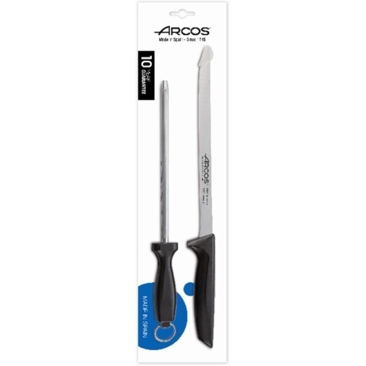 Cuchillo Jamonero Con Chaira 240Mm Niza Arcos