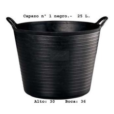 Capazo Construccion 55Lt Plastico Gris Nº4 Fiel K.