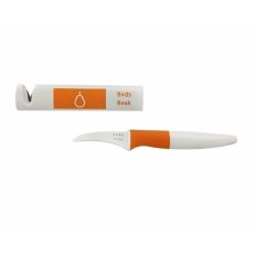 Cuchillo Cocina Pelador Blanco/Naranja Inox/Plastico Crisp Tcr75013