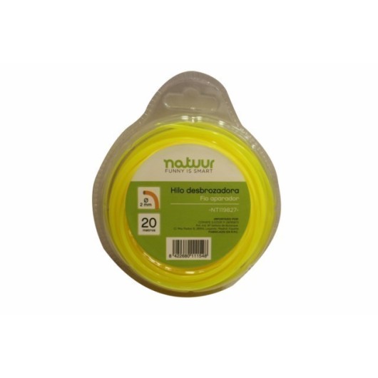 Hilo Desbrozador 2Mm  Nyl Ama Rdo 20 Mt