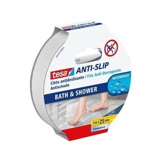 Cinta Antideslizante 25Mmx05Mt Baño Adh Tra Tesatape