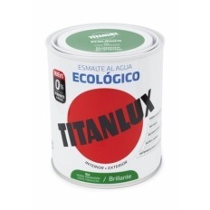 Esmalte Acrilico Brillante 750 Ml Ver Al Agua Ecologico Titanlux