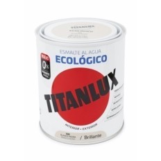 Esmalte Acrilico Brillante 750 Ml Bl/Pie Al Agua Ecologico Titanlux