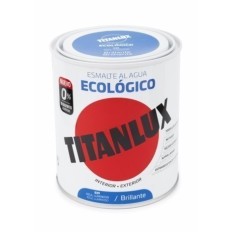 Esmalte Acrilico Brillante 750 Ml Az/Lum Al Agua Ecologico Titanlux