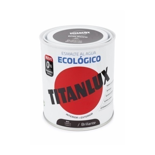 Esmalte Acrilico Brillante 750 Ml Taba Al Agua Ecologico Titanlux