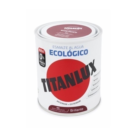 Esmalte Brillante 750 Ml Ro/Car Al Agua Ecologico Titanlux