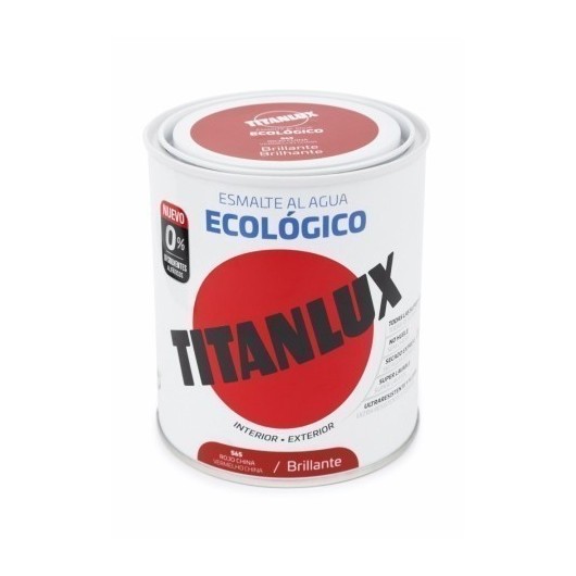 Esmalte Brillante 750 Ml Ro/Ch Al Agua Ecologico Titanlux