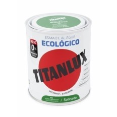 Esmalte Satinado 750 Ml Ver/Pri Al Agua Ecologico Titanlux