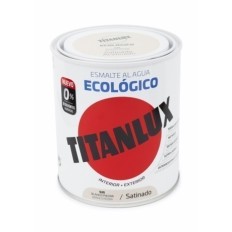 Esmalte Satinado 750 Ml Bl/Pie Al Agua Ecologico Titanlux