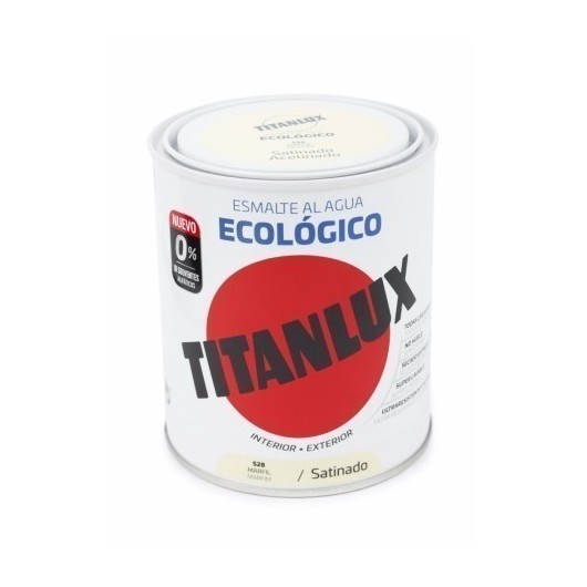 Esmalte Satinado 750 Ml Marf Al Agua Ecologico Titanlux