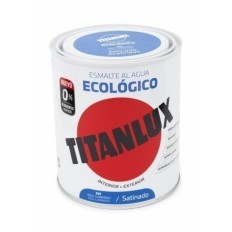 Esmalte Satinado. 750 Ml Az/Lum Al Agua Ecologico Titanlux