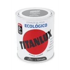 Esmalte Satinado 750 Ml Gr/Med Al Agua Ecologico Titanlux