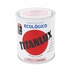 Esmalte Satinado 750 Ml Ros/Fram Al Agua Ecologico Titanlu
