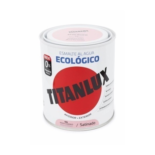 Esmalte Satinado 750 Ml Ros/Fram Al Agua Ecologico Titanlu