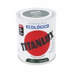 Esmalte Satinado 750 Ml Ver/May Al Agua Ecologico Titanlux