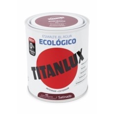 Esmalte Satinado 750 Ml Ro/Car Al Agua Ecologico Titanlux