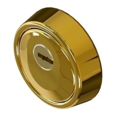 Escudo Cilindro Ø 65X24/17Mm Hoplon Acero Mac.Carbonitru Pvd