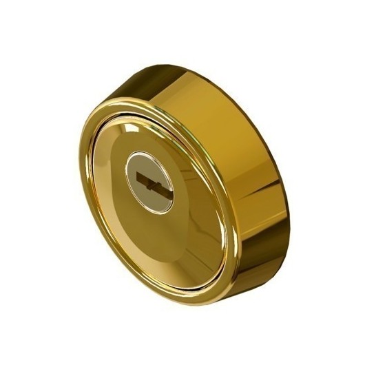 Escudo Cilindro Ø 65X24/17Mm Hoplon Acero Mac.Carbonitru Pvd