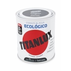 Esmalte Satinado 750 Ml Ver/Car Al Agua Ecologico Titanlux