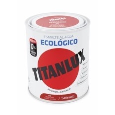 Esmalte Satinado 750 Ml Ro/Ch Al Agua Ecologico Titanlux