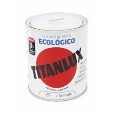 Esmalte Satinado 750 Ml Bl Al Agua Ecologico Titanlux