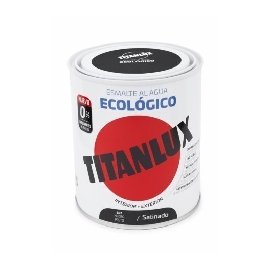 Esmalte Satinado 750 Ml Ne Al Agua Ecologico Titanlux