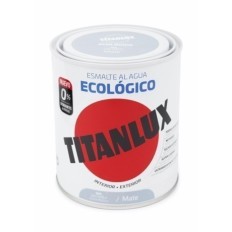 Esmalte Mate 750 Ml Gr/Per Al Agua Ecologico Titanlux