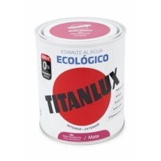 Esmalte Mate 750 Ml Ros/Fla Al Agua Ecologico Titanlux