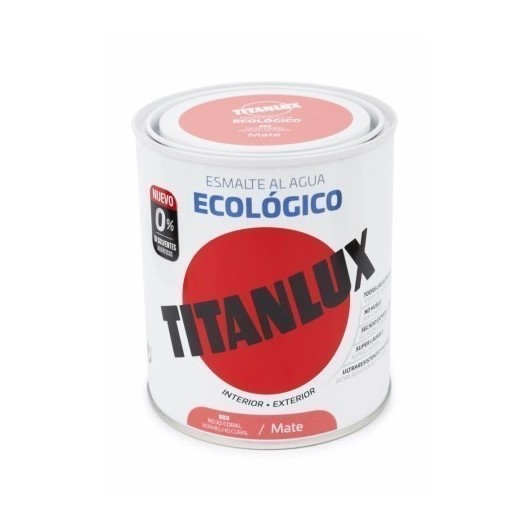 Esmalte  750 Ml Ro/Cor Al Agua Ecologico Titanlux