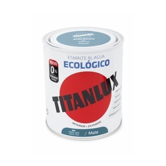 Esmalte  750 Ml Ver/Jad Al Agua Ecologico Titanlux