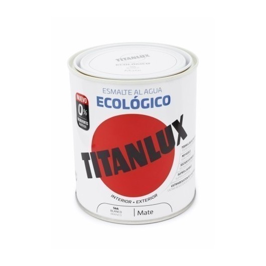 Esmalte  750 Ml Bl Al Agua Ecologico Titanlux