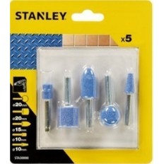 Muela Herramienta Elec Abr Eje 6Mm Variadas Stanley 5 Pz