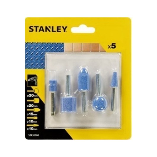 Muela Herramienta Elec Abr Eje 6Mm Variadas Stanley 5 Pz